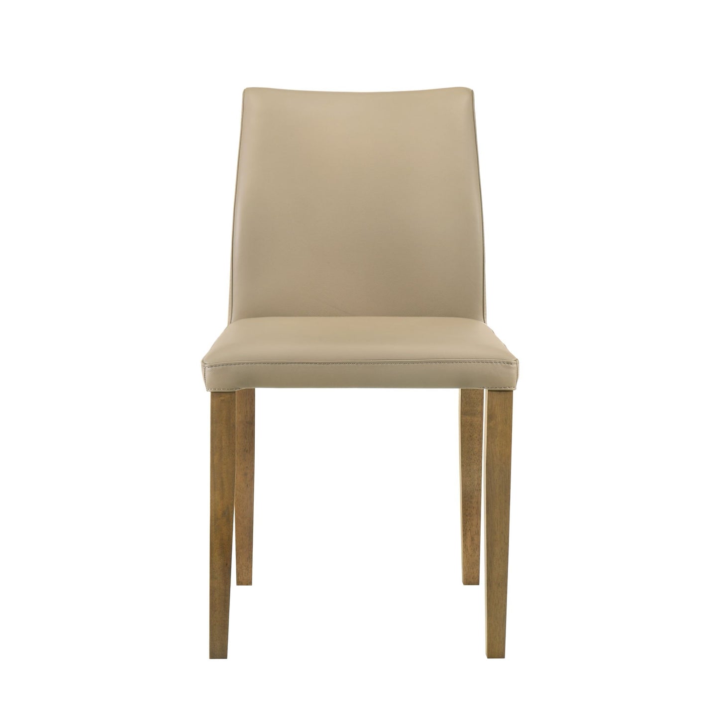 Elyza - Full Back Top Grain Leather Upholstered Wood Dining Chairs (Set of 2)