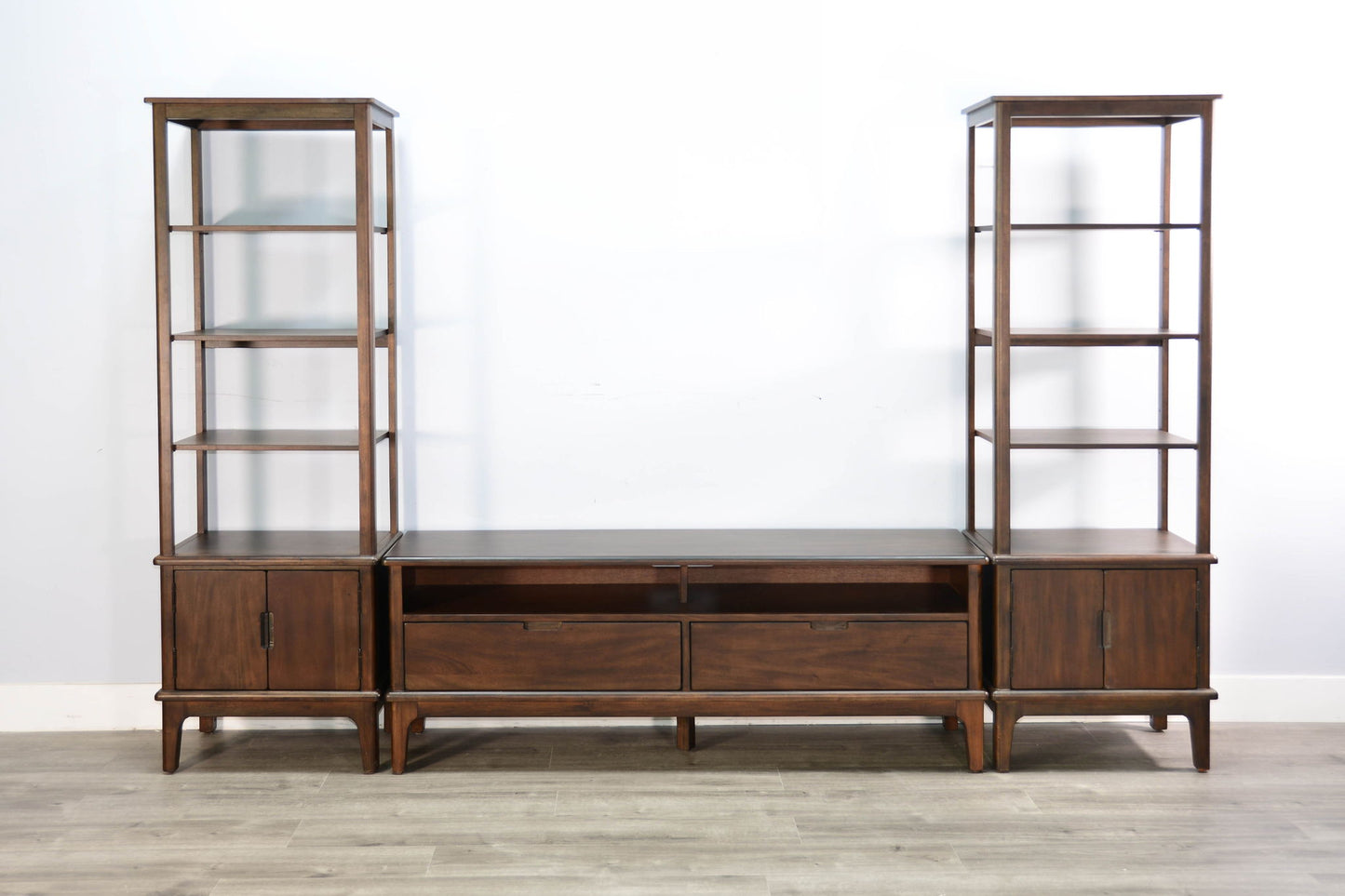 3660Cb - Modern TV Stand With Storage Drawers - Coffee Bean