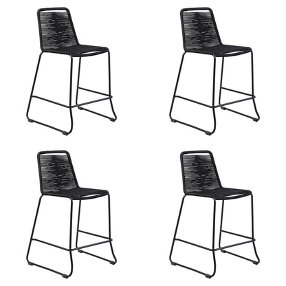 Shasta - 26" Outdoor Metal And Rope Stackable Barstool