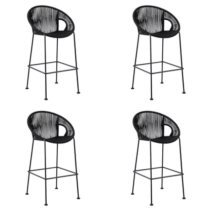 Acapulco - Indoor Outdoor Steel Bar Stool With Rope Set