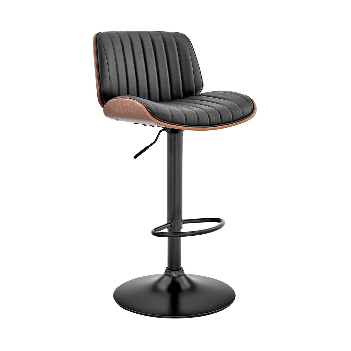 Brock - Adjustable Bar Stool With Black Base