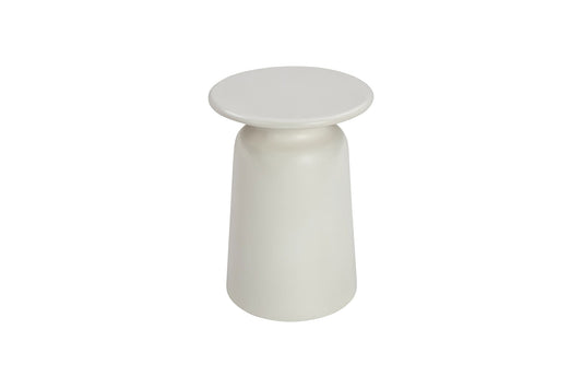 Lithia - Indoor Outdoor Lamp Table - White Concrete Finish