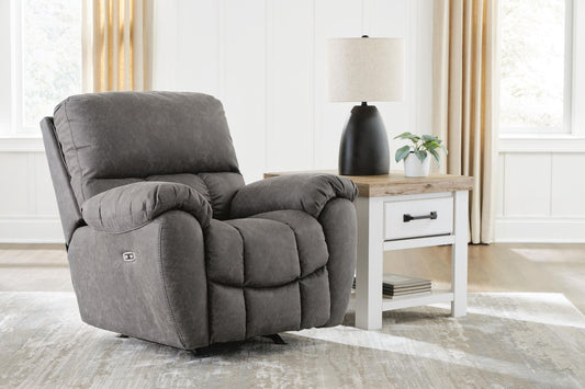 Bakerstein - Power Rocker Recliner With Adjustable Headrest - Galaxy