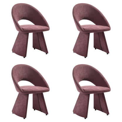 Angelina - Modern Curved Back Upholstered Dining Chair