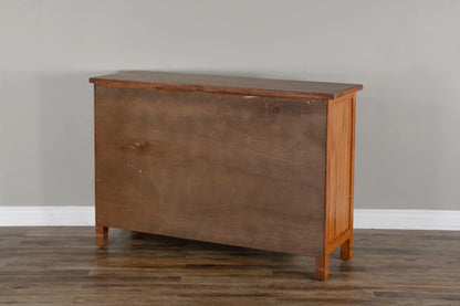 Sedona - Wood Buffet With Natural Slate - Rustic Oak