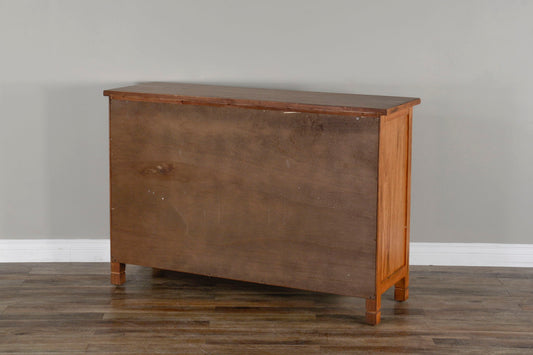 Sedona - Wood Buffet With Natural Slate - Rustic Oak