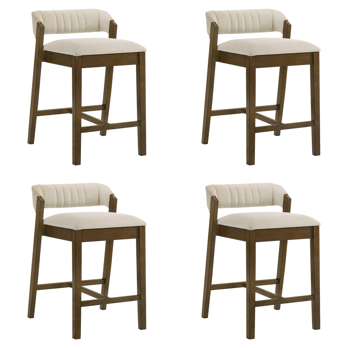 Landyn - 26" Sepia Brown Counter Height Rubberwood Barstool