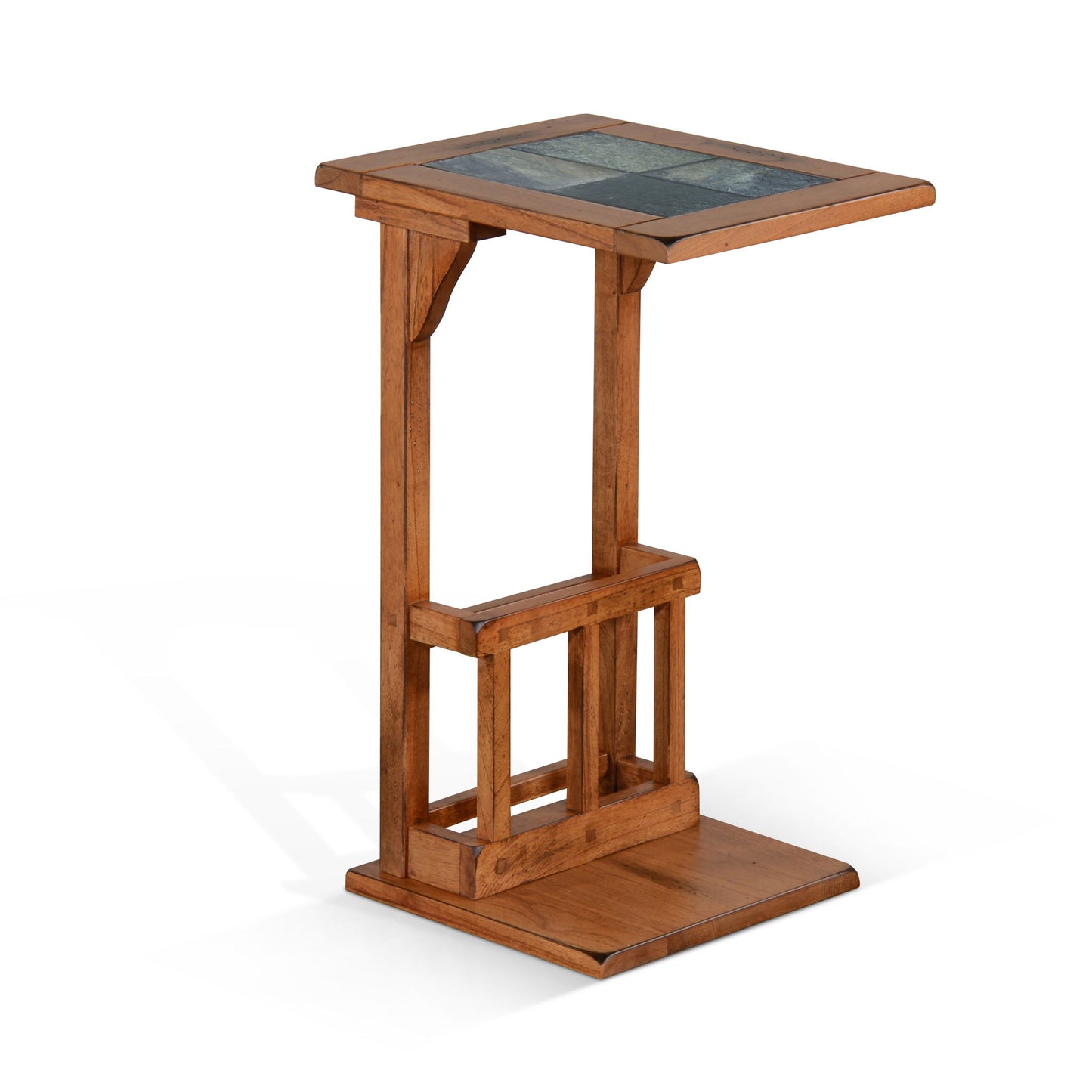 Sedona - Savannah 12.5" Traditional Wood Table - Rustic Oak