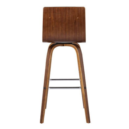 Vienna - 30" Swivel Bar Stool - Walnut Wood