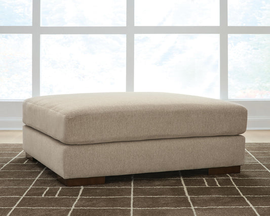 Linenhause - Oversized Accent Ottoman - Dune