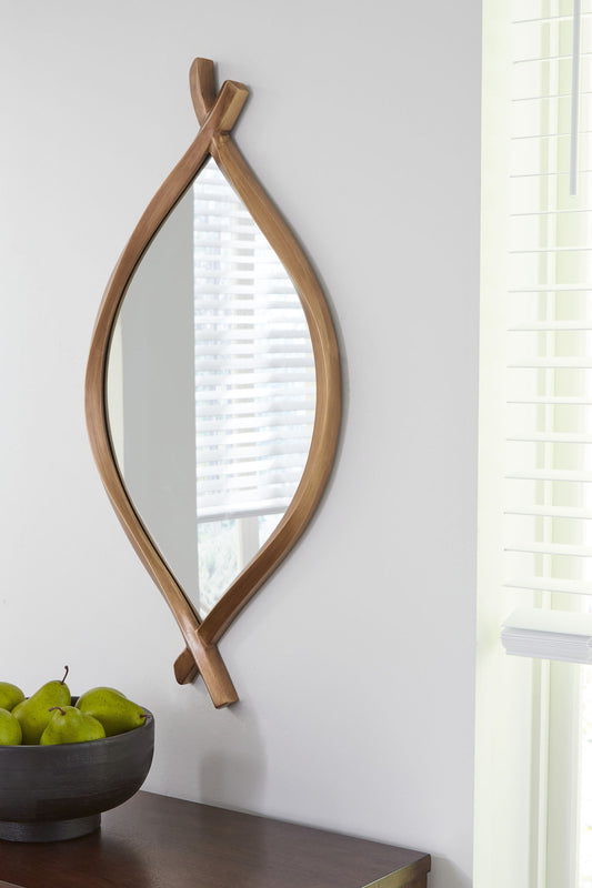 Bartner - Accent Mirror - Antique Gold Finish
