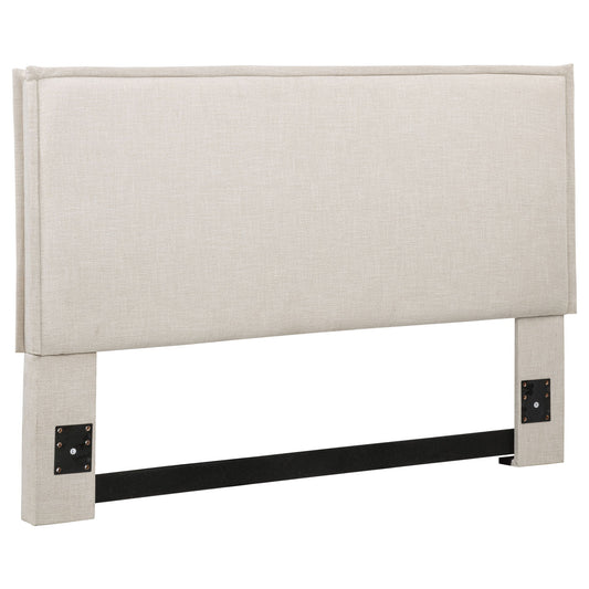 Izzy Upholstered Queen or Full Panel Headboard Sand