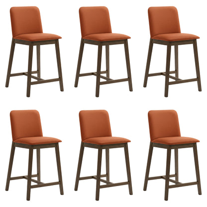 Allin - Upholstered Wood Counter Height Barstool