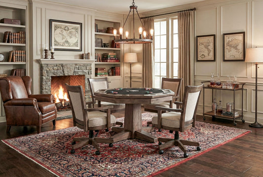 Doe Valley - Reversible Game And Dining Poker Table - Buckskin