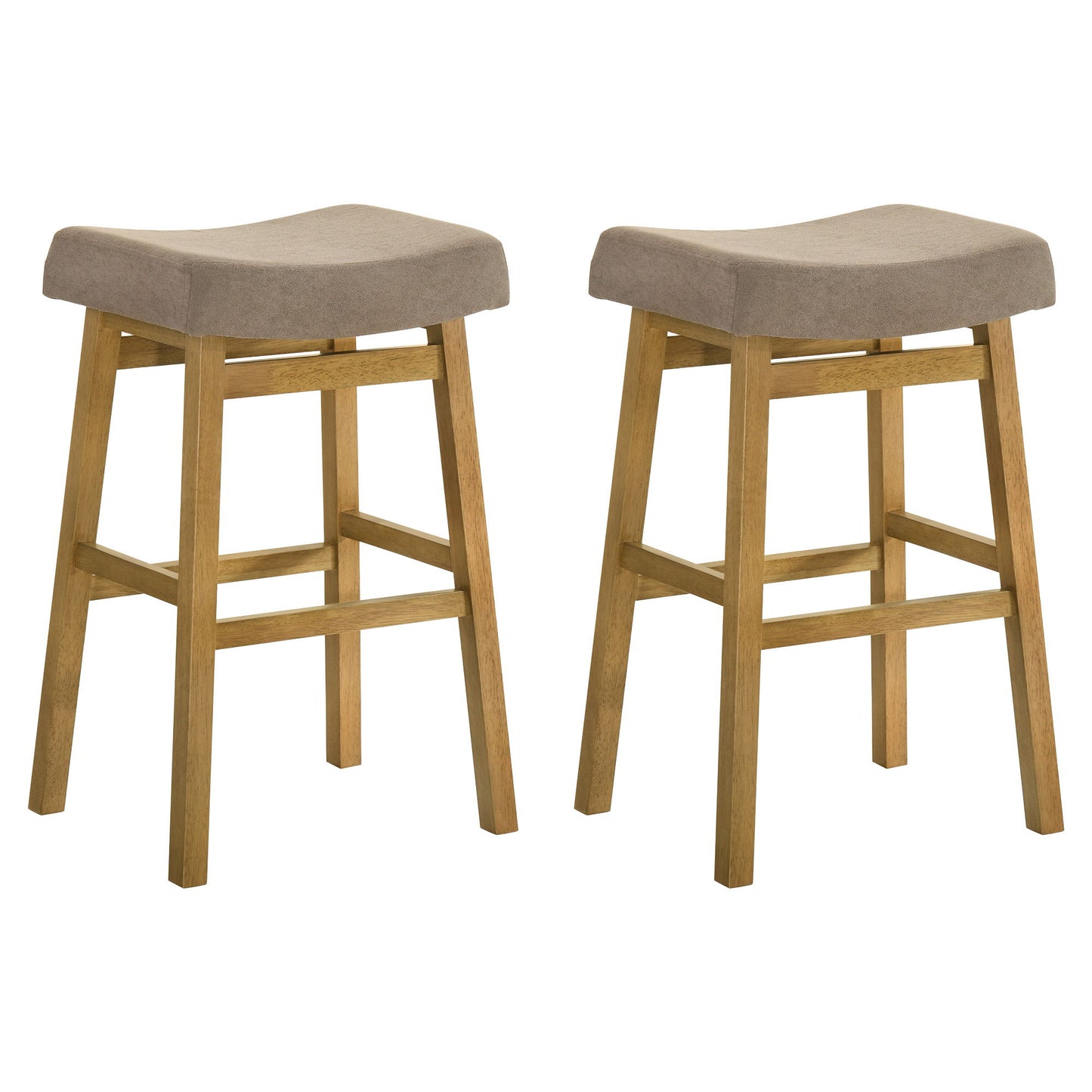 Lenon - Modern Farmhouse Wood Bar Height Kitchen Bar Stool