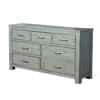 Flex Life Ranch House - Rustic 7-Drawer Dresser - Little Boy Blue