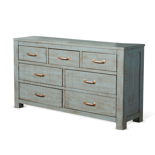 Flex Life Ranch House - Rustic 7-Drawer Dresser - Little Boy Blue