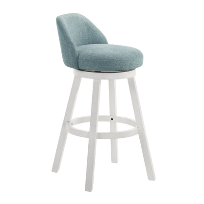 Erika - Modern Transitional Swivel Wood Bar Height Kitchen Bar Stool