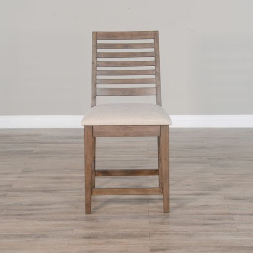 Doe Valley - 24" Counter Height Barstool With Cushion Seat (Set of 2) - Beige / Buckskin