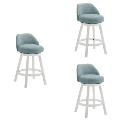 Erika - Modern Transitional Swivel Wood Counter Height Kitchen Bar Stool