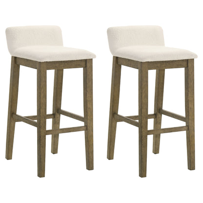 Annikah - Modern Transitional Wood Bar Height Kitchen Bar Stool