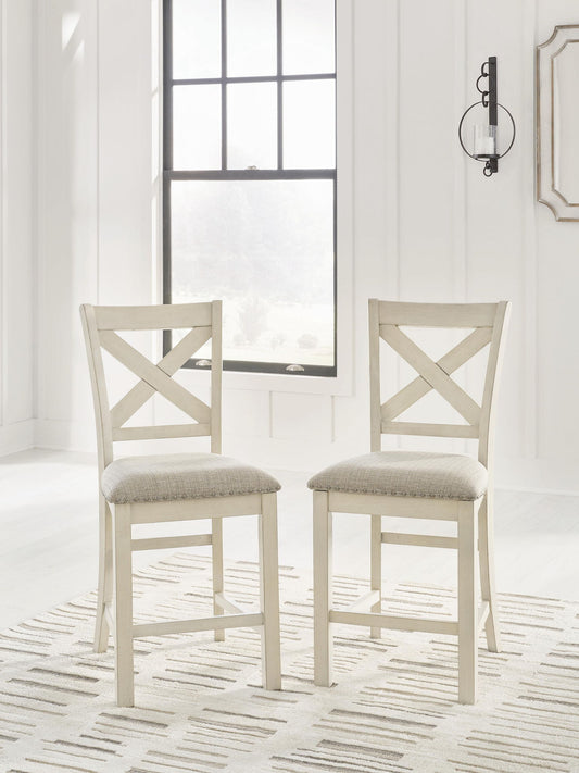 Robbinsdale - Upholstered Barstool (Set of 2) - Antique White