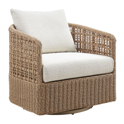 Driftbay - Powder Coated Metal Outdoor Conversation Set With Cushions