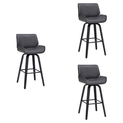 Tyler - 26" Counter Height Swivel Bar Stool With Black Frame