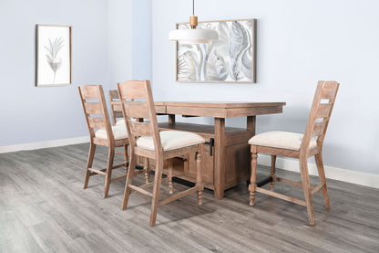 Sierra - Counter Stool, Cushion Seat (Set of 2) - Amber