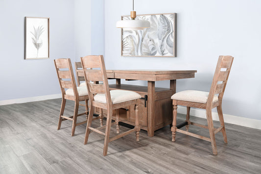 Sierra - Counter Stool, Cushion Seat (Set of 2) - Amber