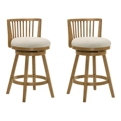 Harper - 26" Amber Glow Counter Height Rubberwood Swivel Barstool