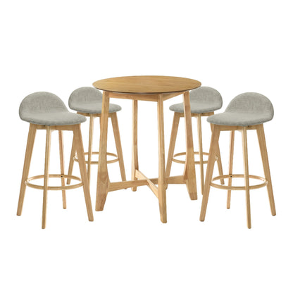 Vera - 5-Piece Wood Bar Set