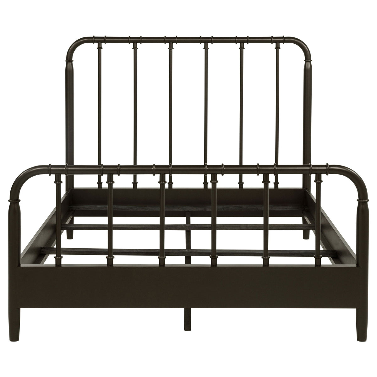 Rocco All Wood Water Pipe Open Frame Eastern King Bed Dark Bronze