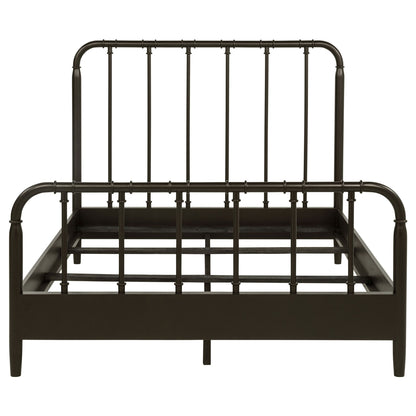 Rocco All Wood Water Pipe Open Frame Eastern King Bed Dark Bronze