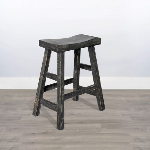 Marina - Stool With Wood Seat (Set of 2)