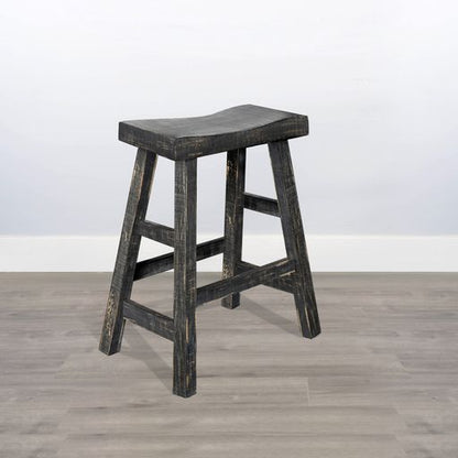 Marina - Stool With Wood Seat (Set of 2)