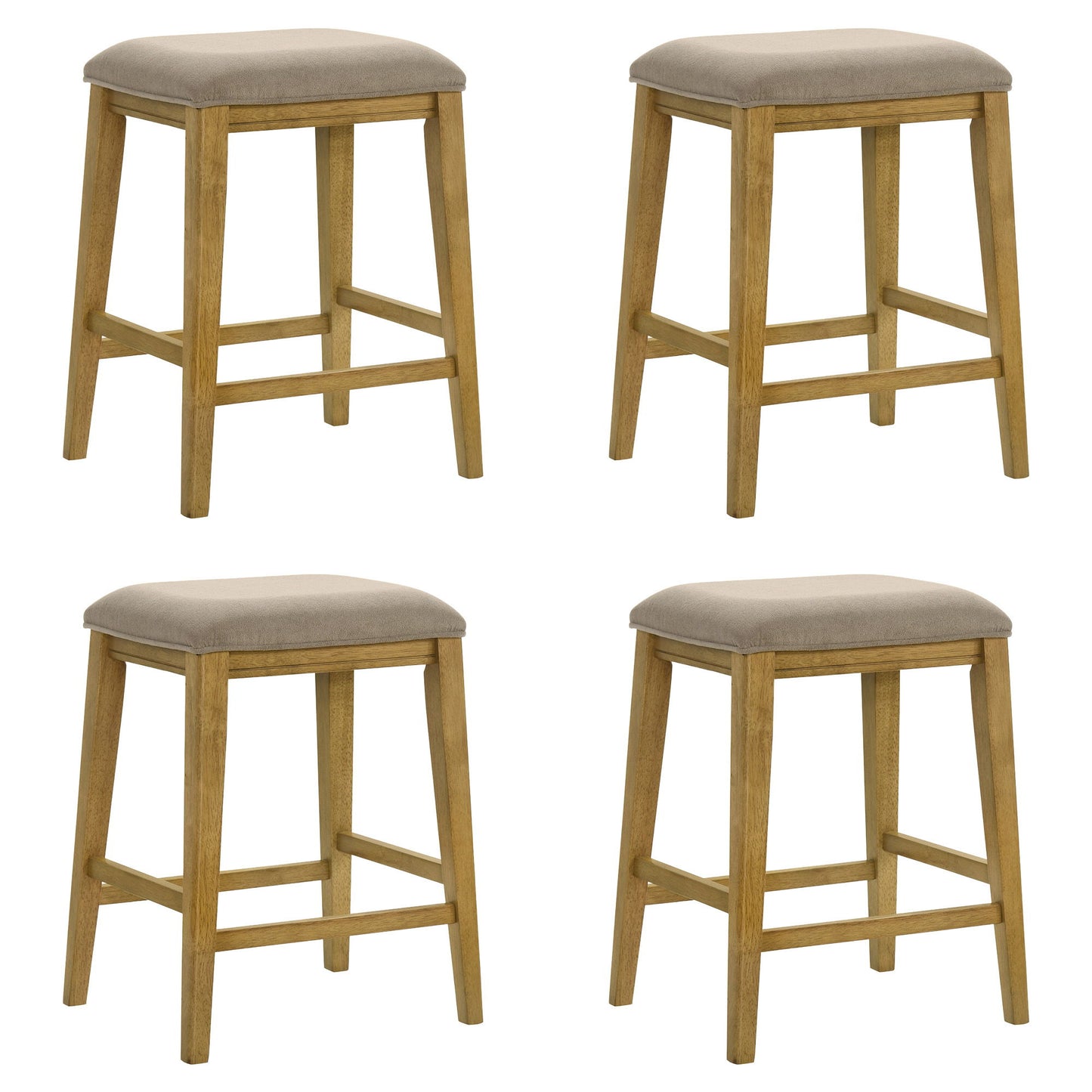 Jane - Contemporary Transitional Wood Counter Height Kitchen Bar Stool