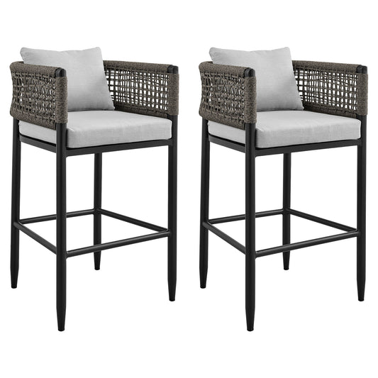 Alegria - Outdoor Patio Counter Height Bar Stool Set of 2