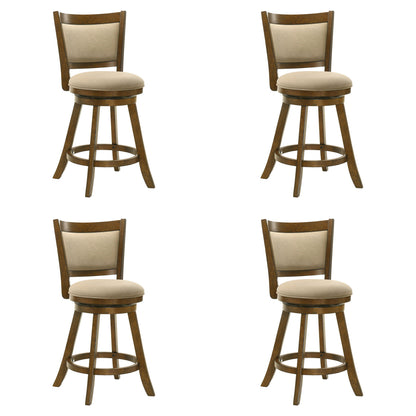 Aiden - Modern Farmhouse Swivel Wood Counter Height Kitchen Bar Stool