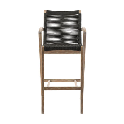 Nabila - Outdoor Rope And Wood Stool