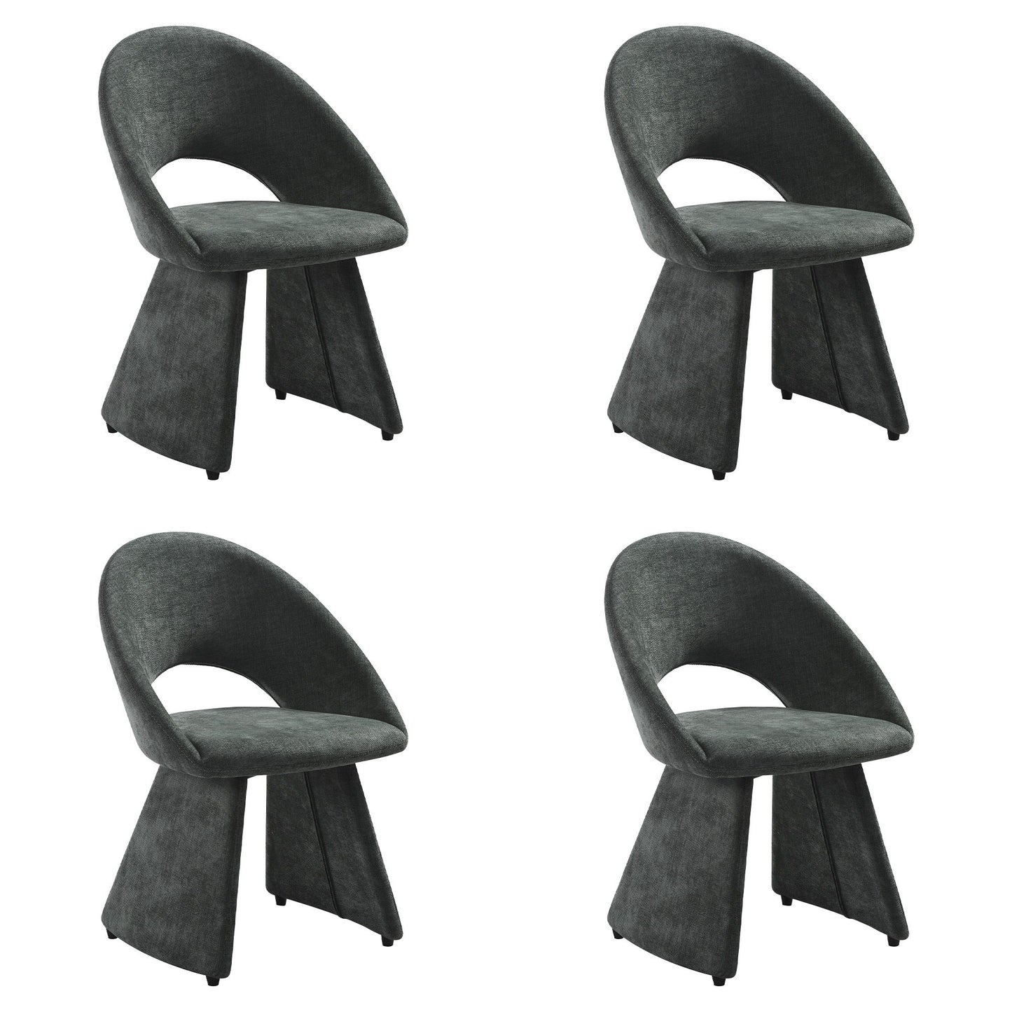 Angelina - Modern Curved Back Upholstered Dining Chair