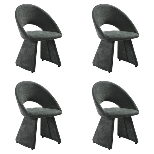Angelina - Modern Curved Back Upholstered Dining Chair