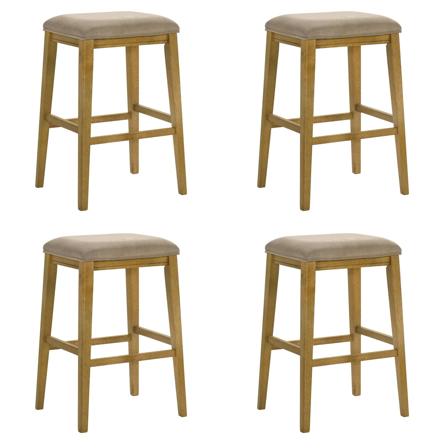 Jane - Contemporary Transitional Wood Bar Height Kitchen Bar Stool