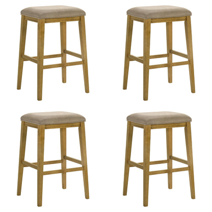 Jane - Contemporary Transitional Wood Bar Height Kitchen Bar Stool