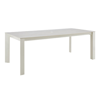Breeze - Powder Coated Rectangle Metal Outdoor Dining Set With Cushions
