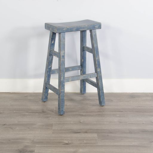 Marina - Stool With Wood Seat (Set of 2)
