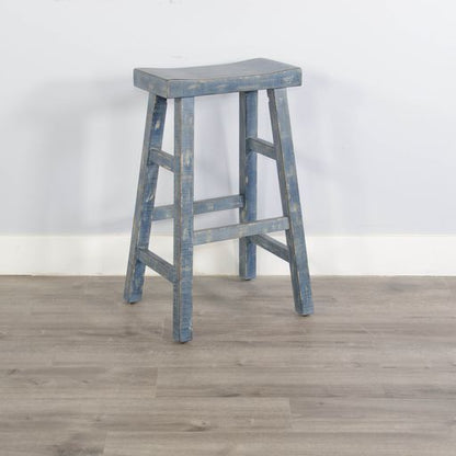 Marina - Stool With Wood Seat (Set of 2)