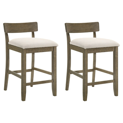 Merie - Modern Transitional Wood Counter Height Kitchen Bar Stool