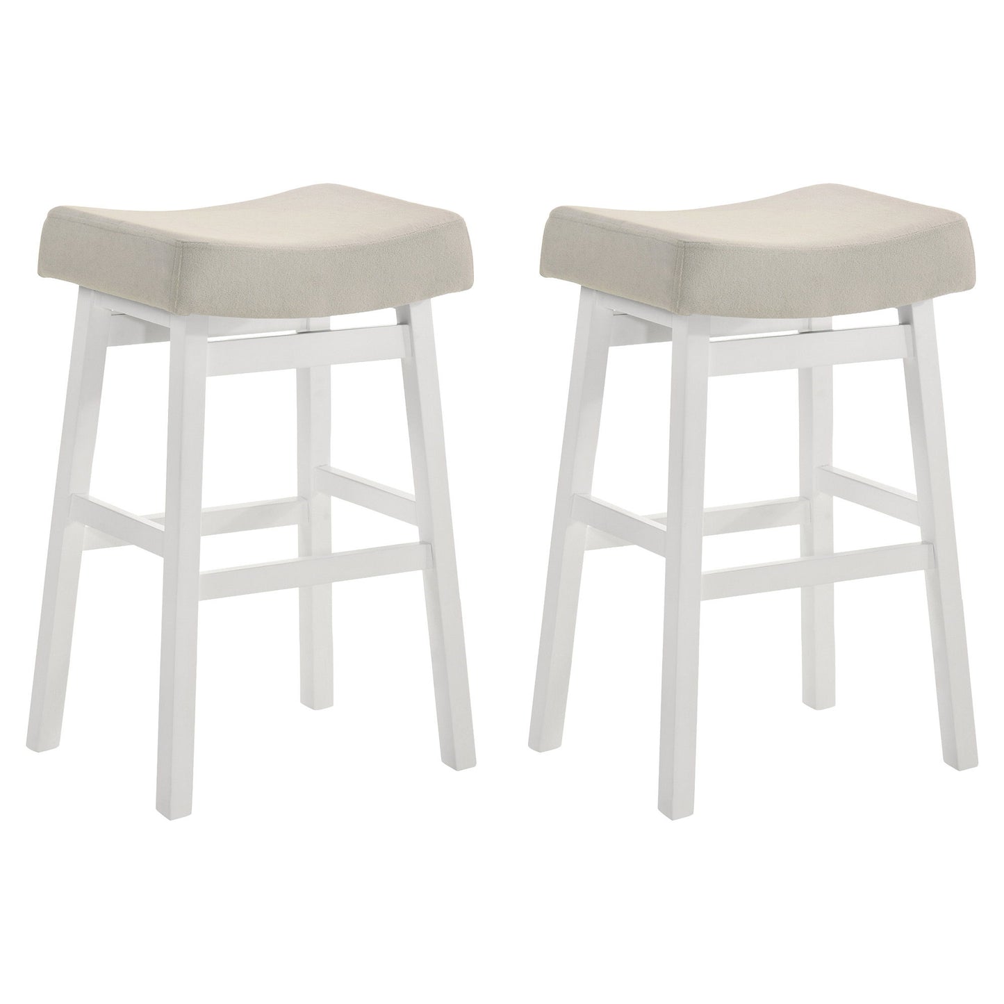 Lenon - Modern Farmhouse Wood Bar Height Kitchen Bar Stool