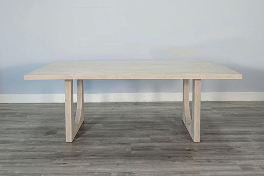 Liz - Arched Leg Dining Table - Bergen Oak